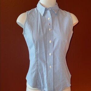 Cruel Girl Sleeveless Blue Checkered Women's Top size medium